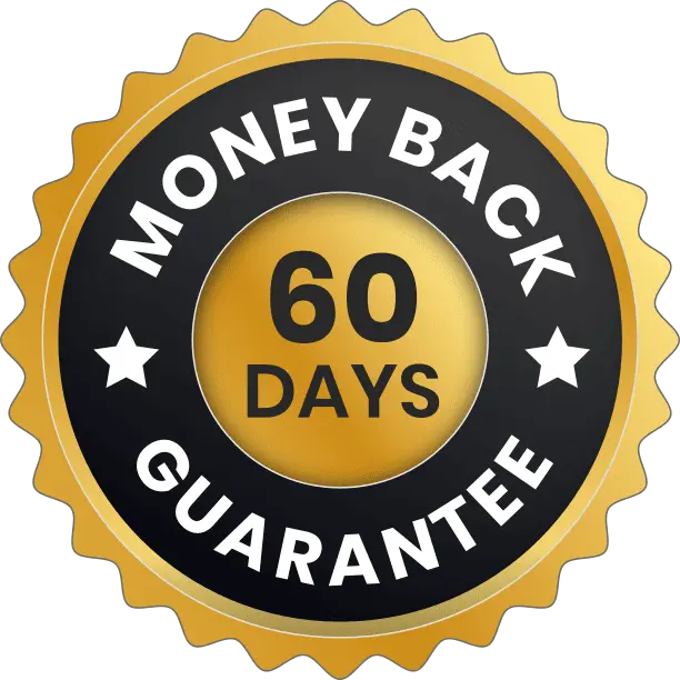 Urovance 60 day money back guarantee promise badge